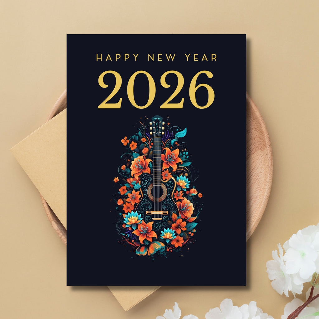 New Year 2026 Printable Card 5×7”
