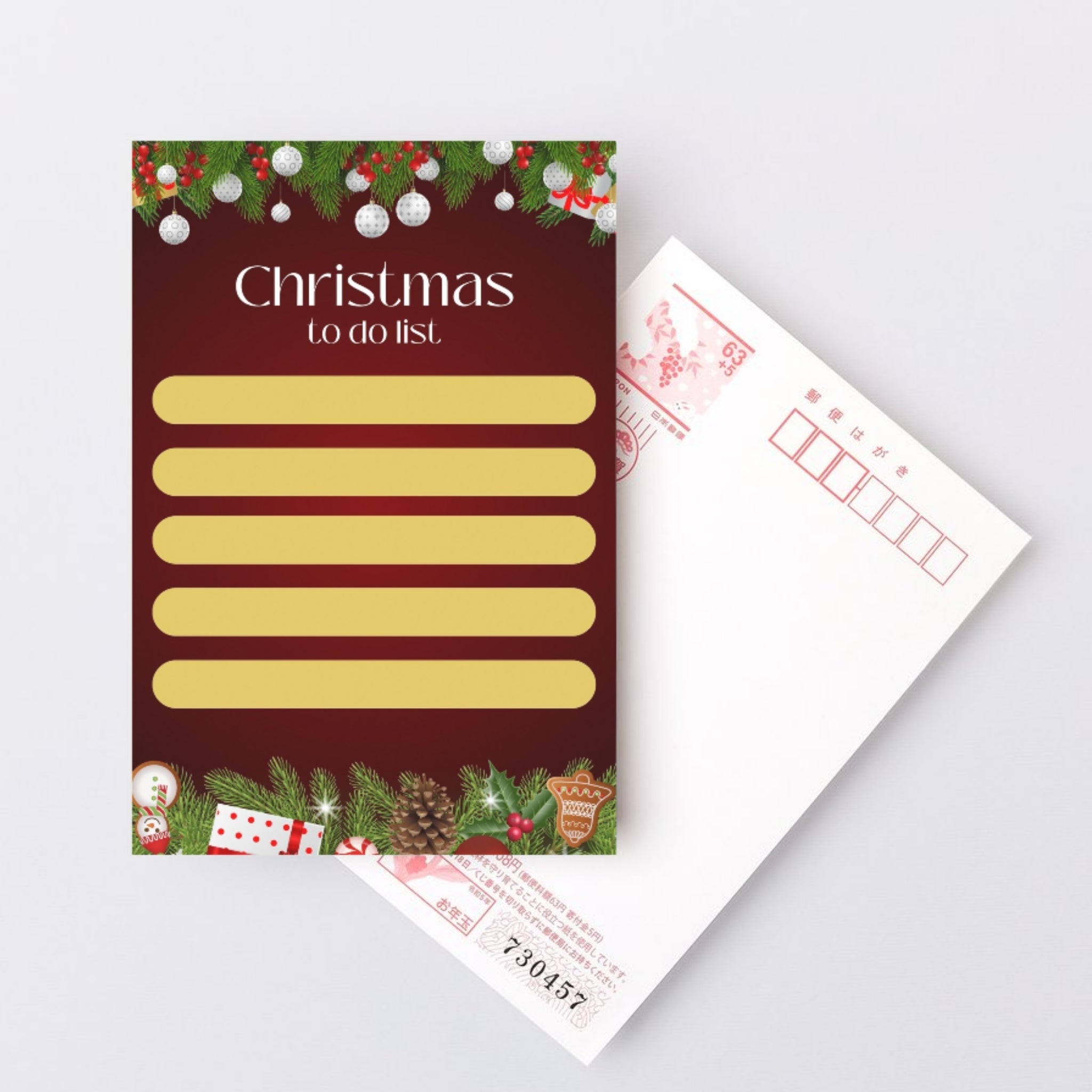 Christmas to do list printable 8.5x11 holiday checklist