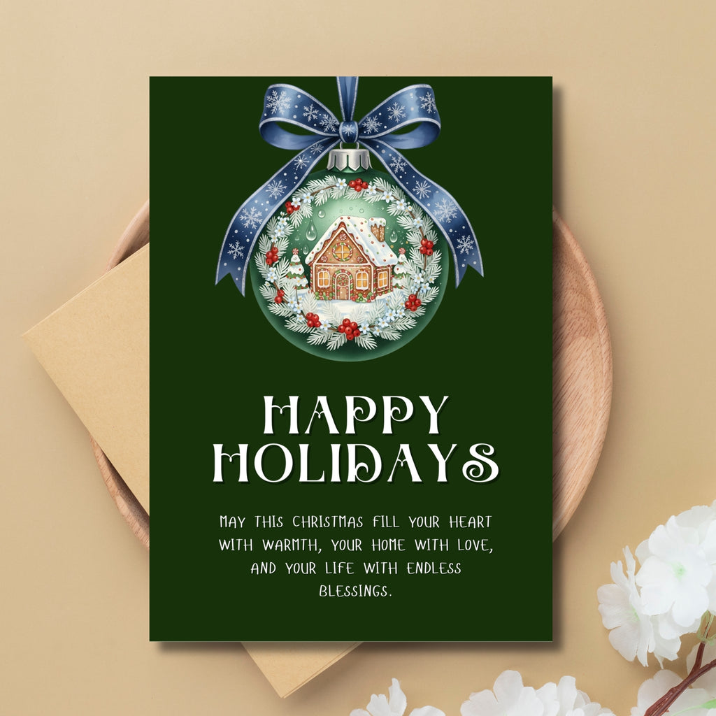 Holiday Cheer Printable Card 5×7” – Fast & Easy PDF Download