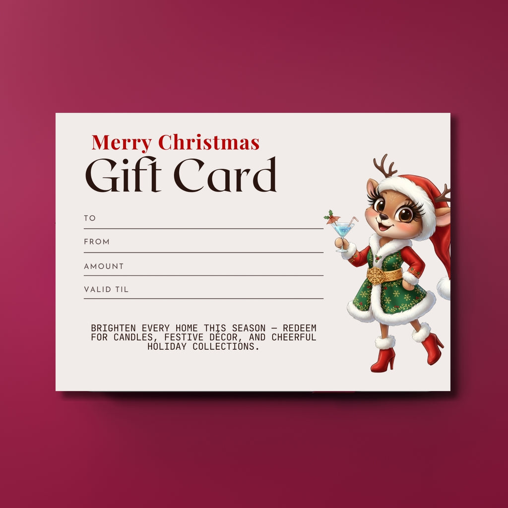 7×5” Christmas Gift Card – Printable Holiday PDF | Instant Download
