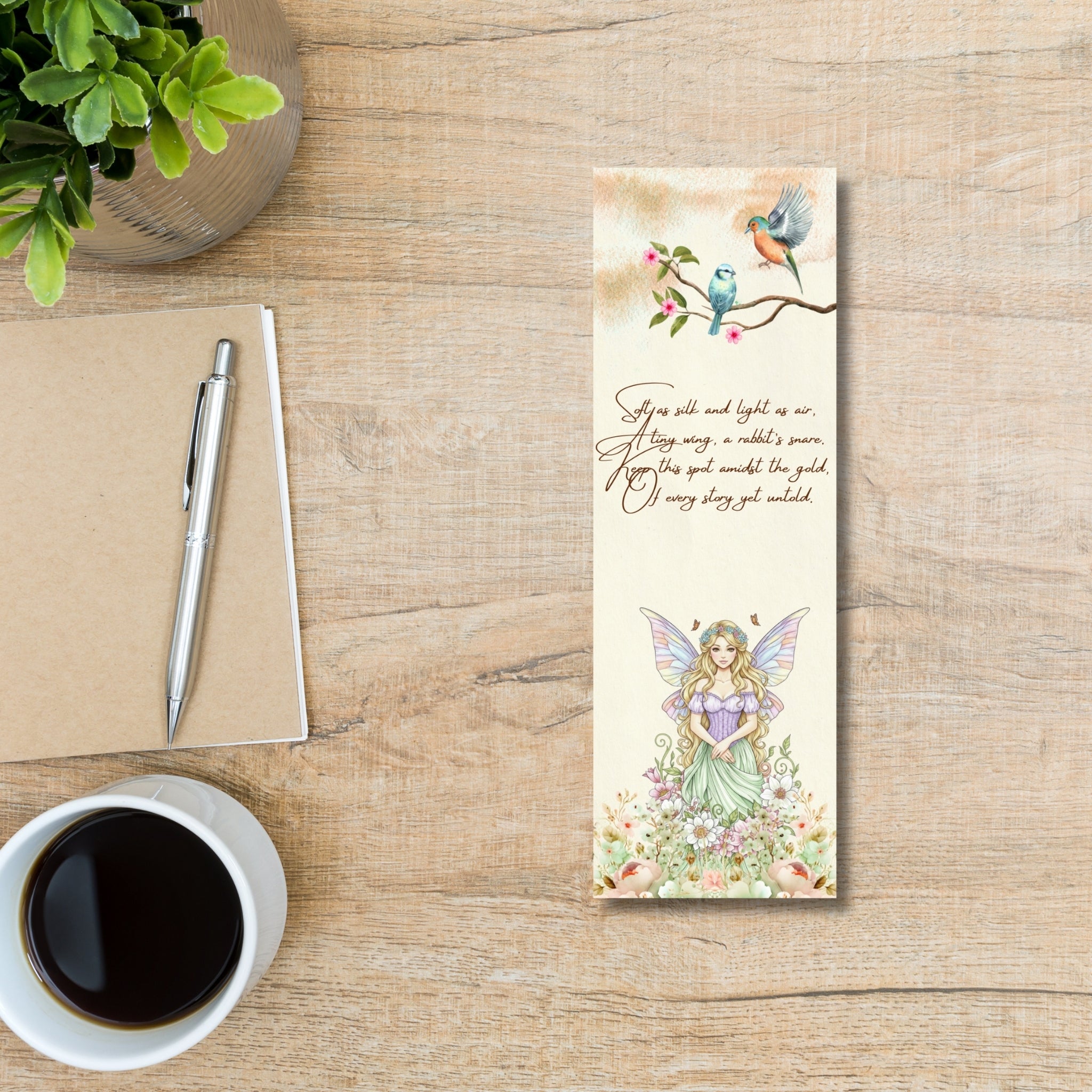 Printable 2×6 Bookmarks | Digital Download | 5-Design Set