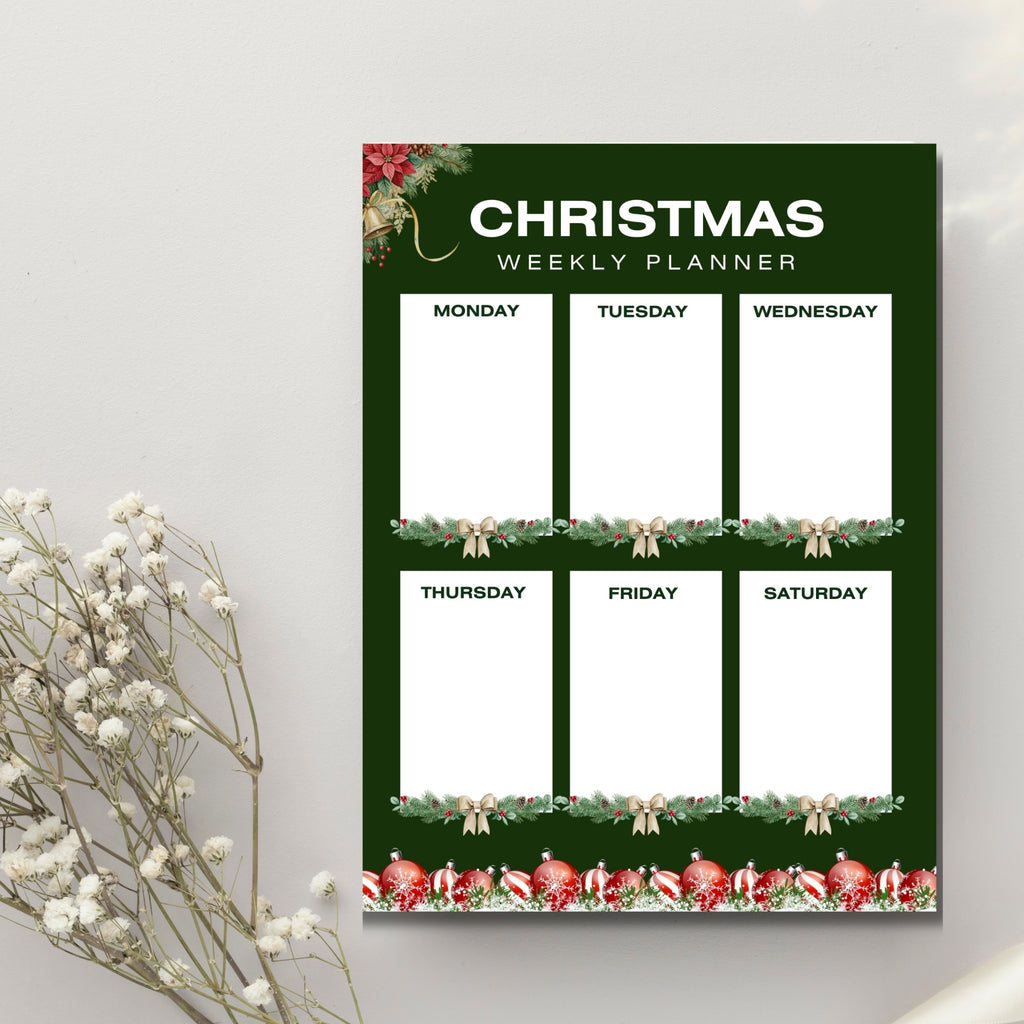 8.5×11” Christmas Weekly Planner