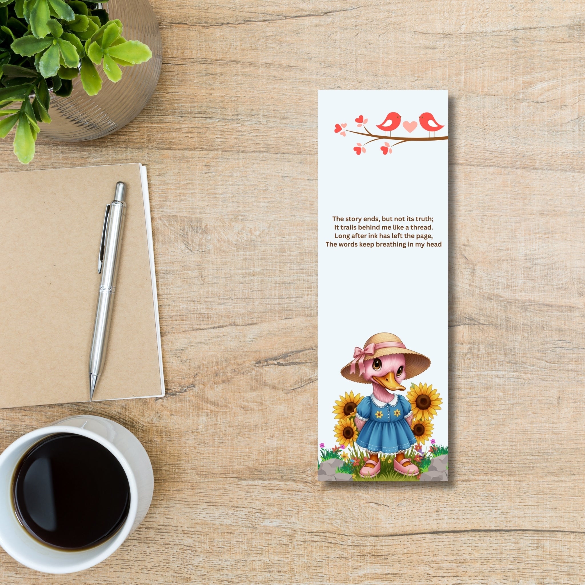 Printable 2×6 Bookmarks | Digital Download | 6-Design Set