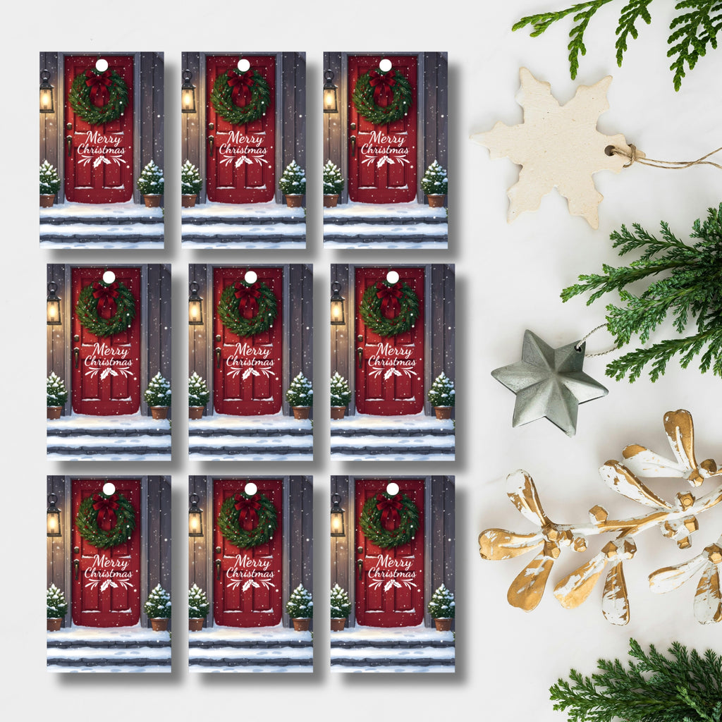 Holiday Gift Tags Printable — Set of 9 Festive Designs (PDF)