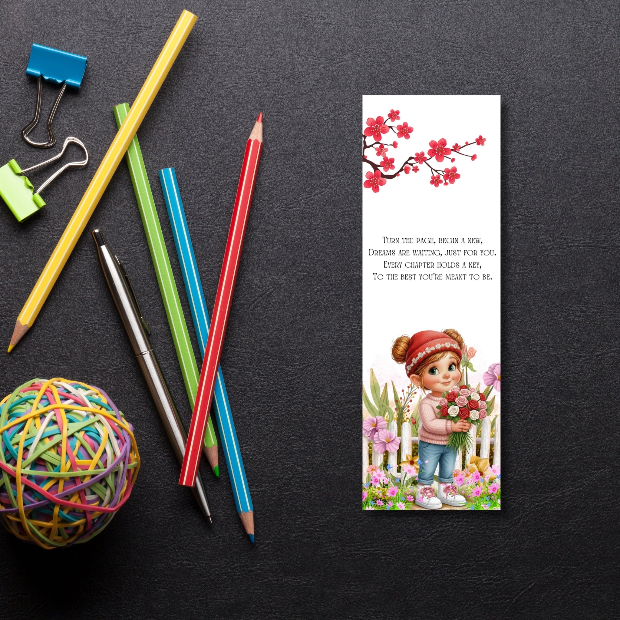 Printable 2×6 Bookmarks | Digital Download | 5-Design Set