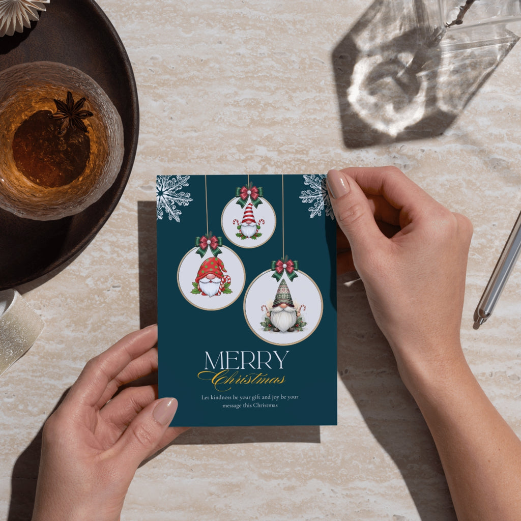 Christmas holiday card printable 5 by 7 inches