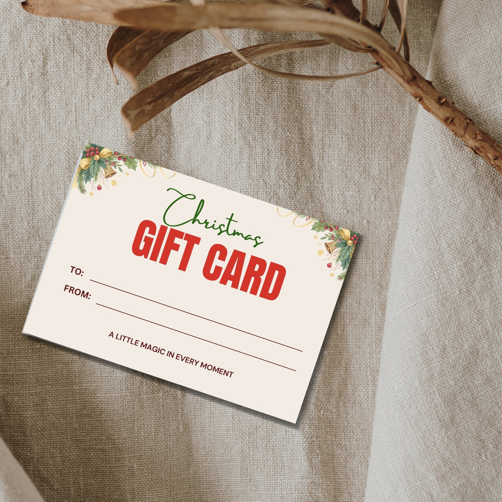 Printable Christmas Gift Card – 7×5" Holiday Card PDF | Instant Download