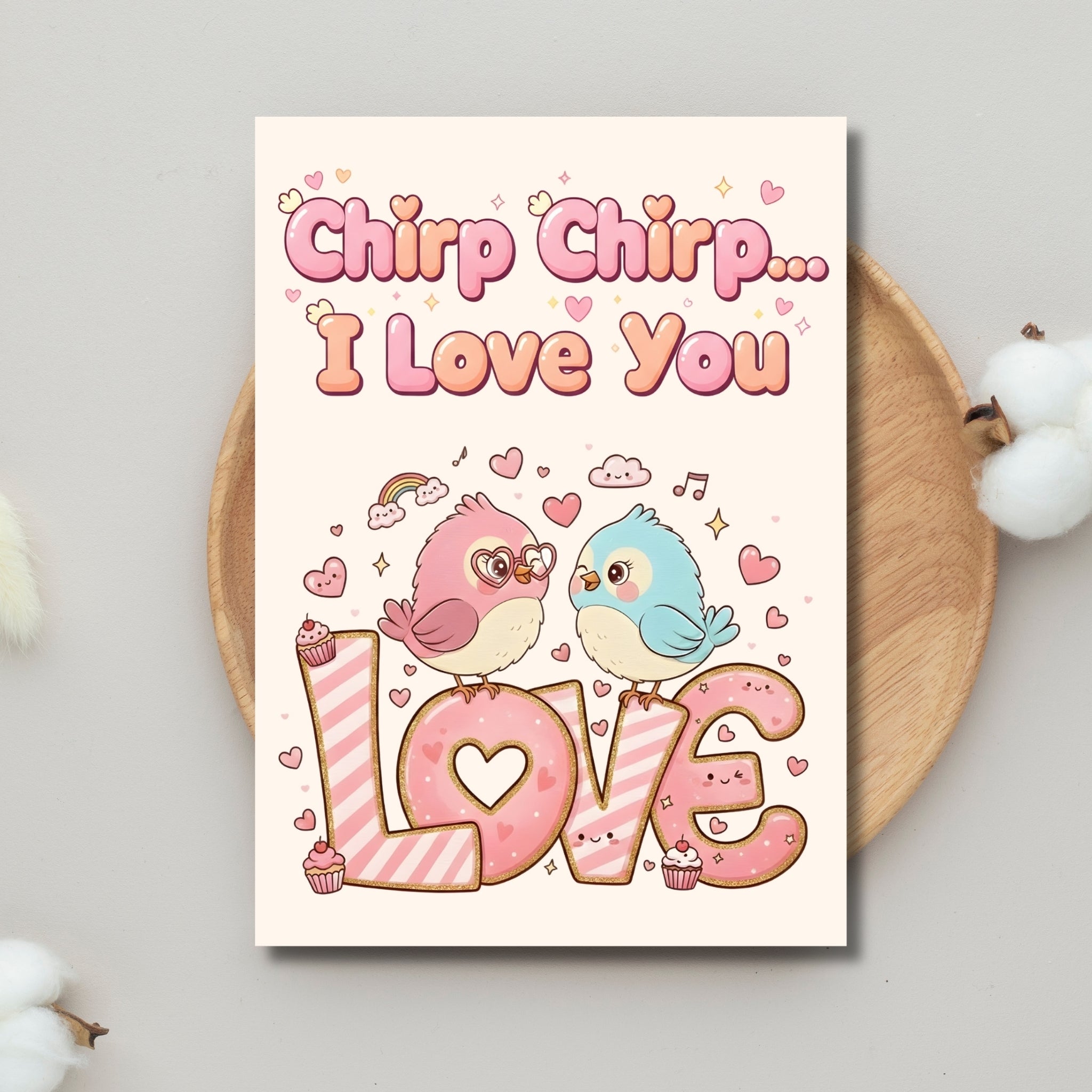 Cute Valentine Cards Bundle | 7 Sweet Illustrated Love Cards