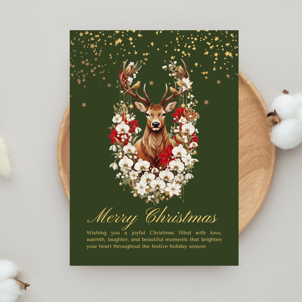 Festive Cheer 5×7” Printable Greeting Card – Quick & Easy PDF Download