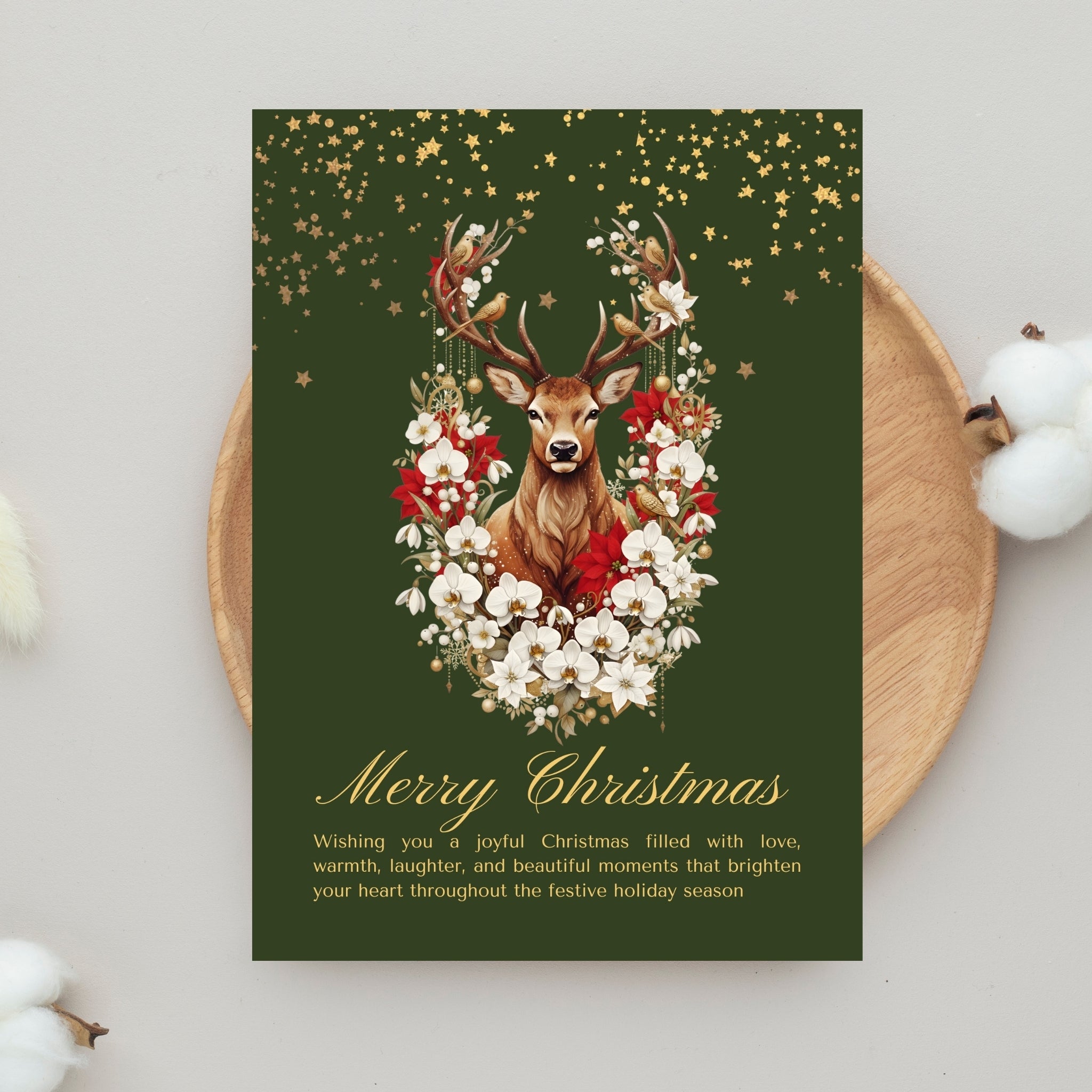 Festive Cheer 5×7” Printable Greeting Card – Quick & Easy PDF Download