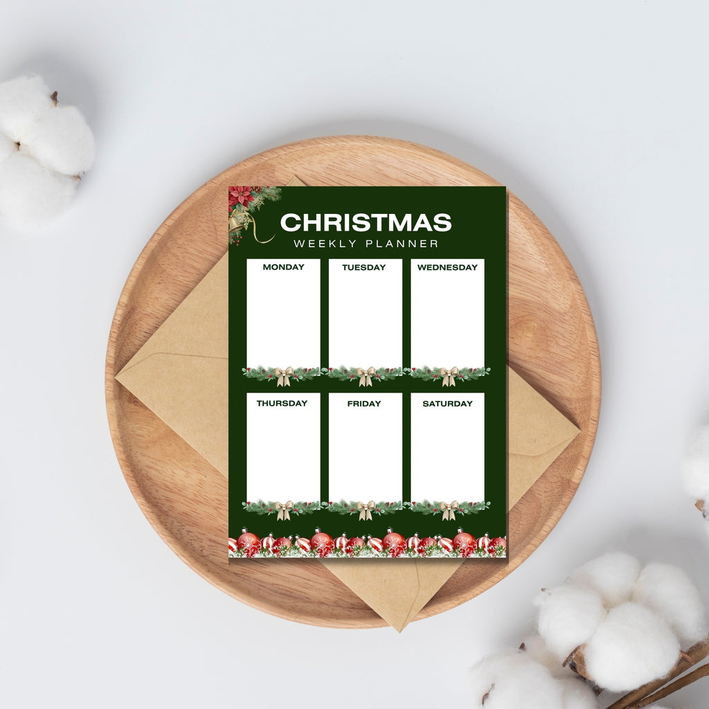 8.5×11” Christmas Weekly Planner