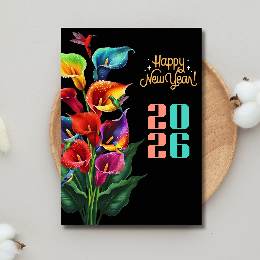 New Year 2026 Printable Card 5×7”