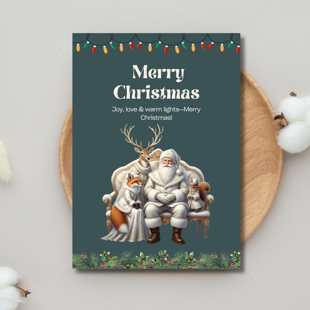 Printable 5×7 Christmas Holiday Card – Instant Digital Download