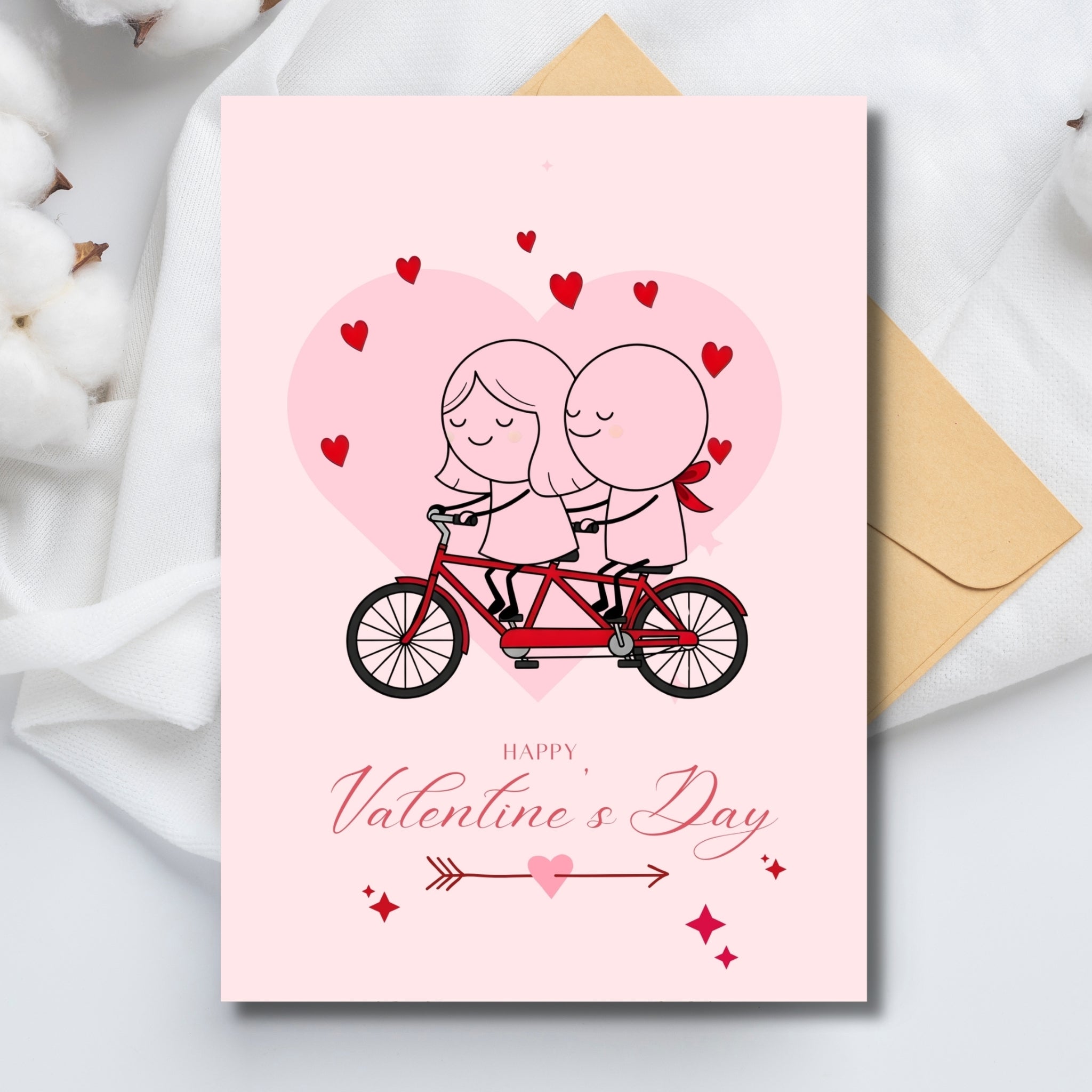 Valentine’s Day Printable Cards | 5 Cute Illustrated Designs | Digital 5×7 Love Cards