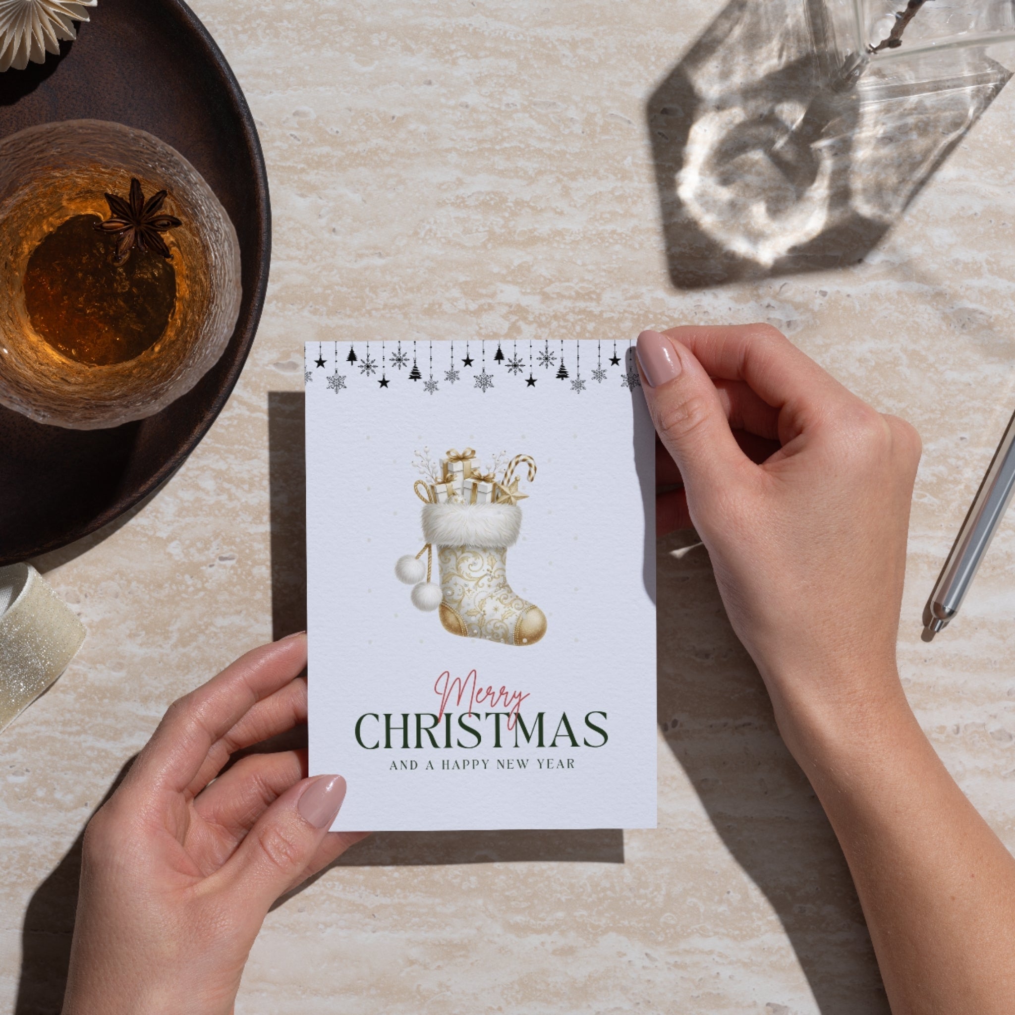 Instant Download Holiday Cheer Card – 5×7 PDF Printable