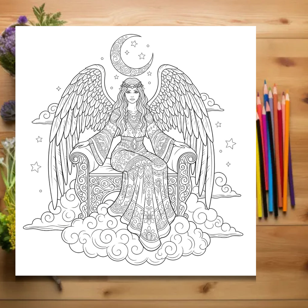 printable spiritual coloring book for adult PDF 30 pages