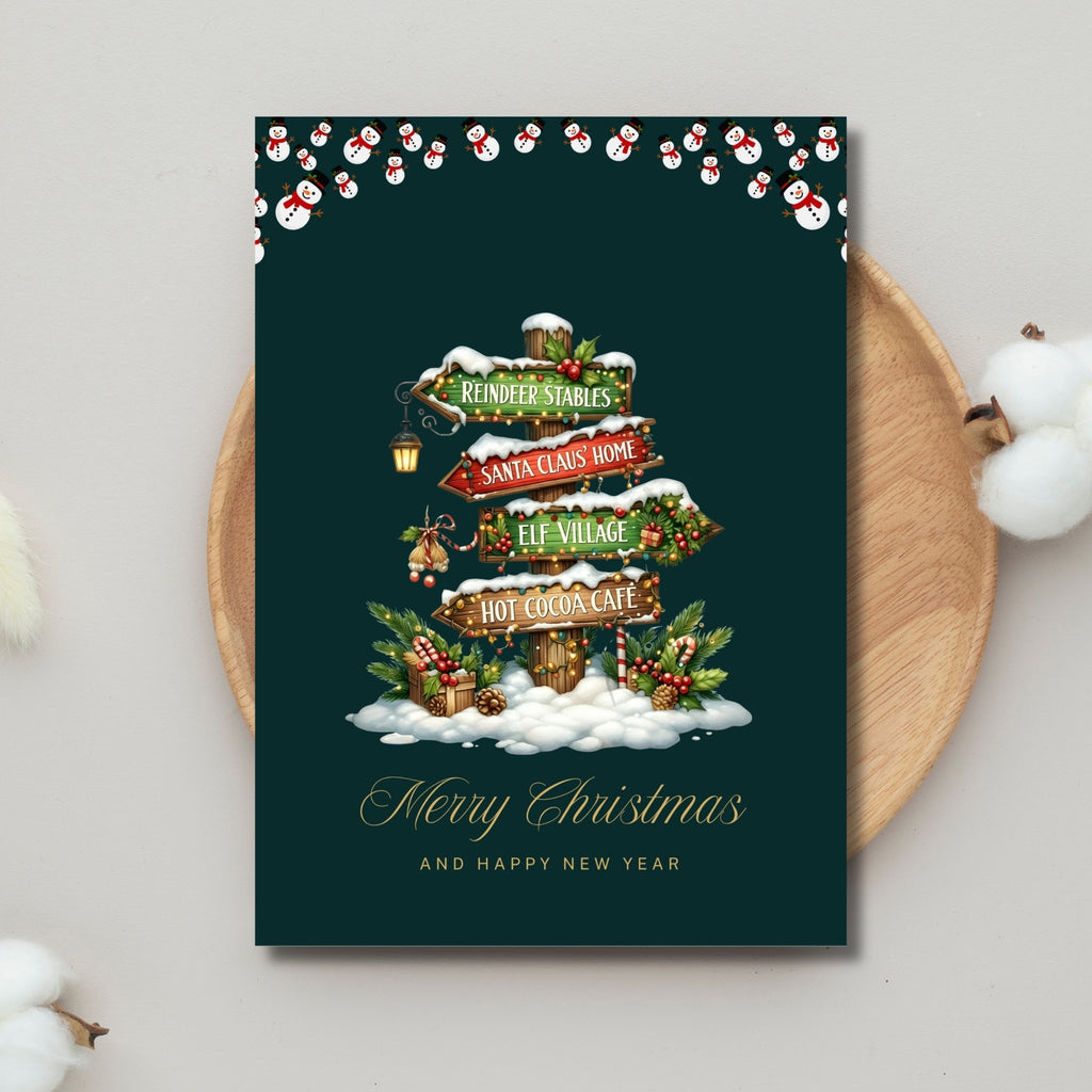 5×7” Holiday Cheer Printable Card – Ready-to-Print Instant PDF Download