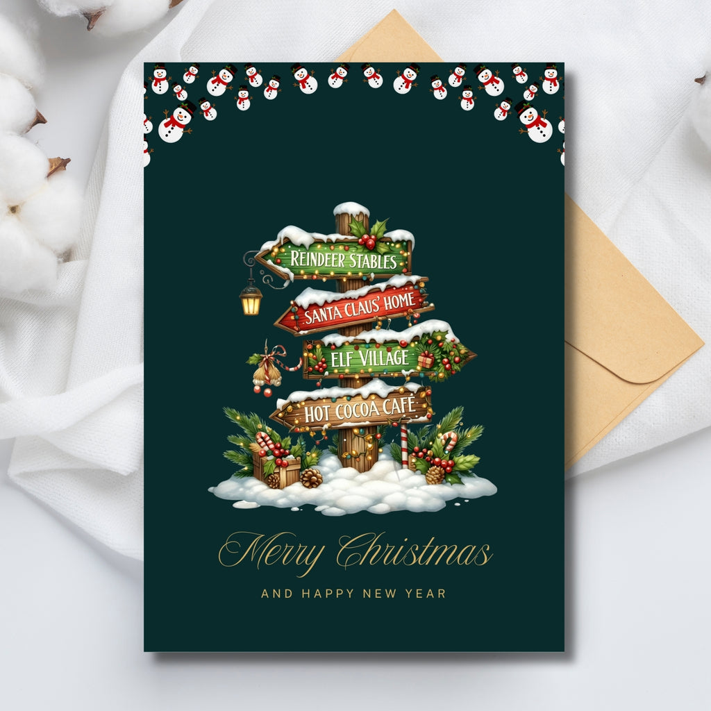 5×7” Holiday Cheer Printable Card – Ready-to-Print Instant PDF Download