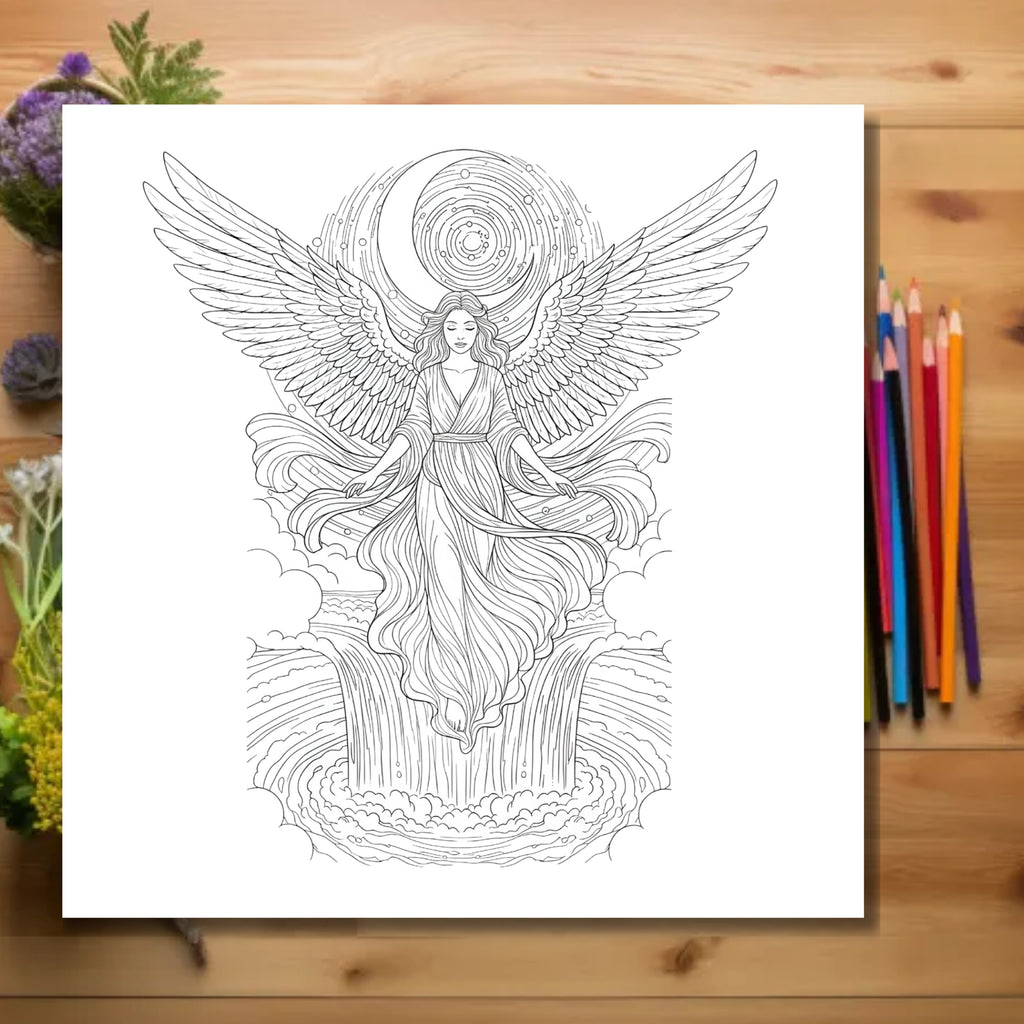 printable spiritual coloring book for adult PDF 30 pages