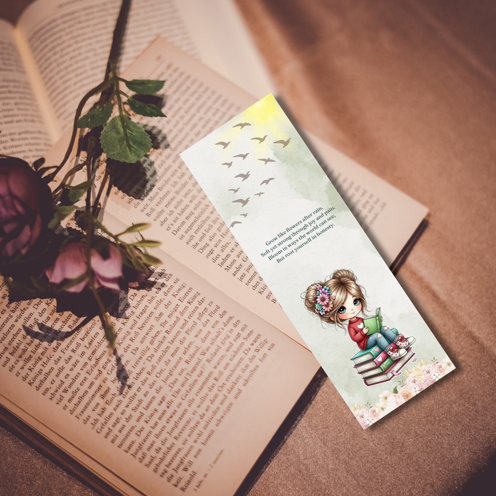 Printable Bookmark Set | 2×6 in Digital Bookmarks | 7 Unique Designs