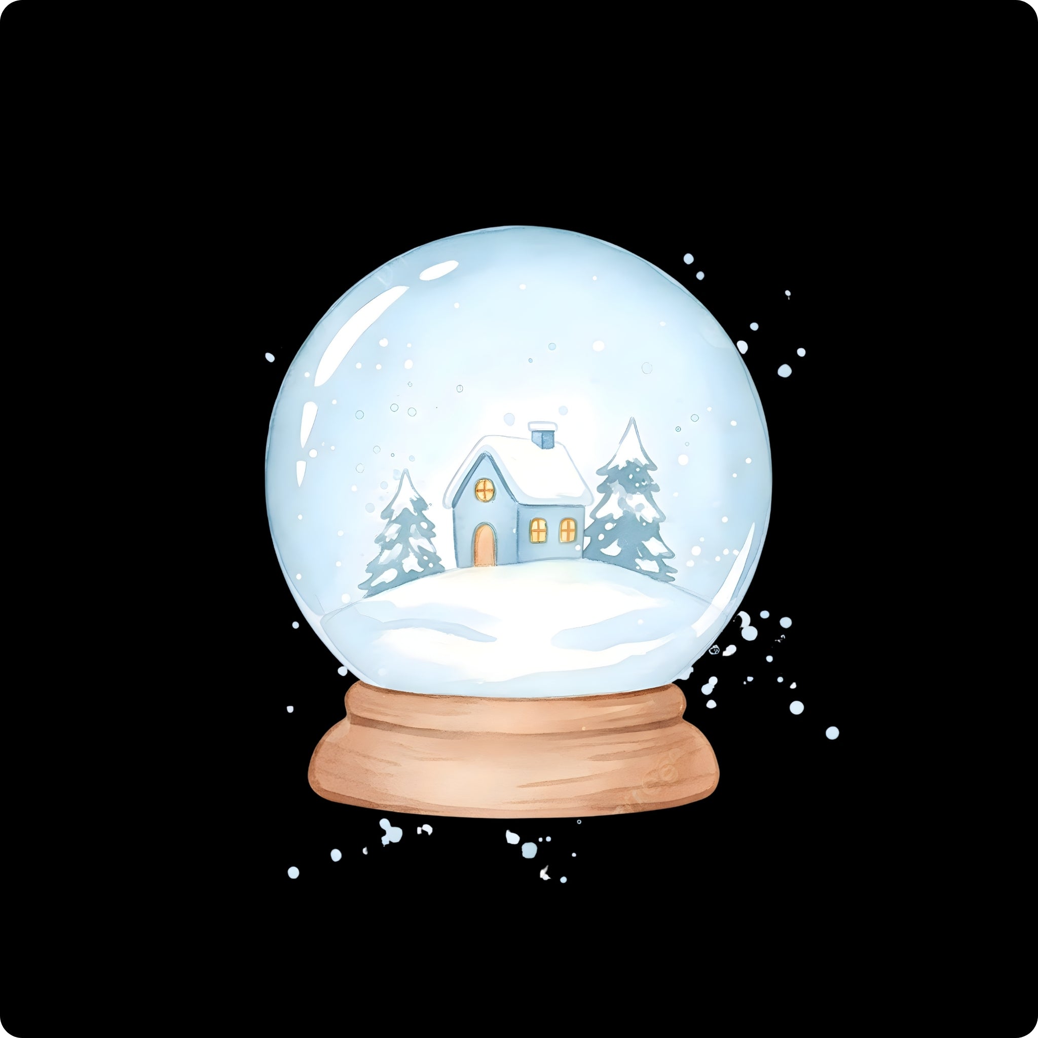 festive wreath watercolor illustration holiday clipart