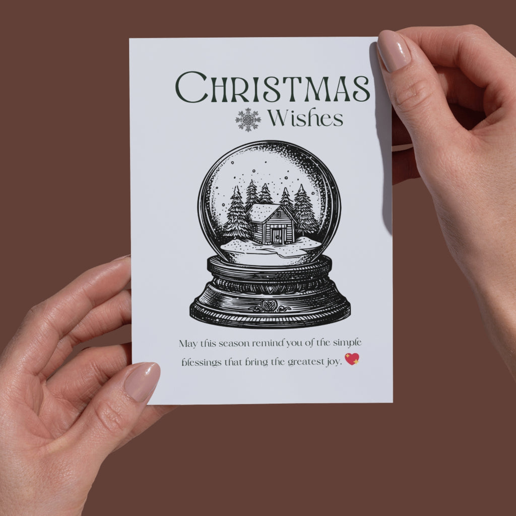 Printable Holiday Greeting Card | 5x7in Merry Christmas Design