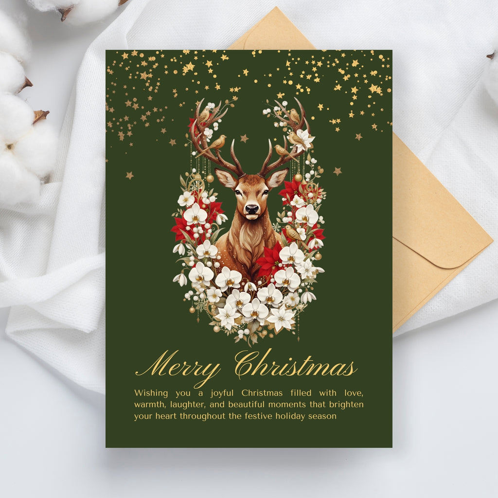 Festive Cheer 5×7” Printable Greeting Card – Quick & Easy PDF Download
