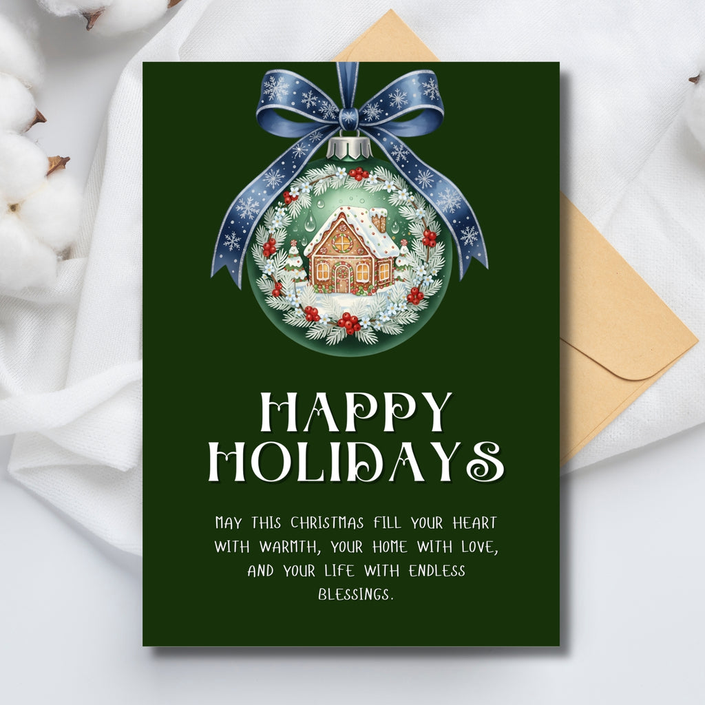 Holiday Cheer Printable Card 5×7” – Fast & Easy PDF Download