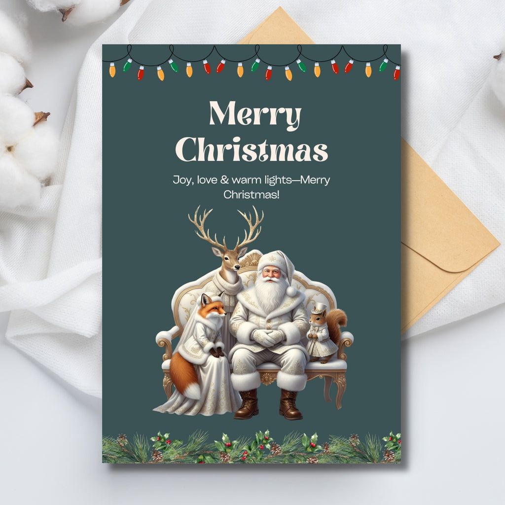 Printable 5×7 Christmas Holiday Card – Instant Digital Download