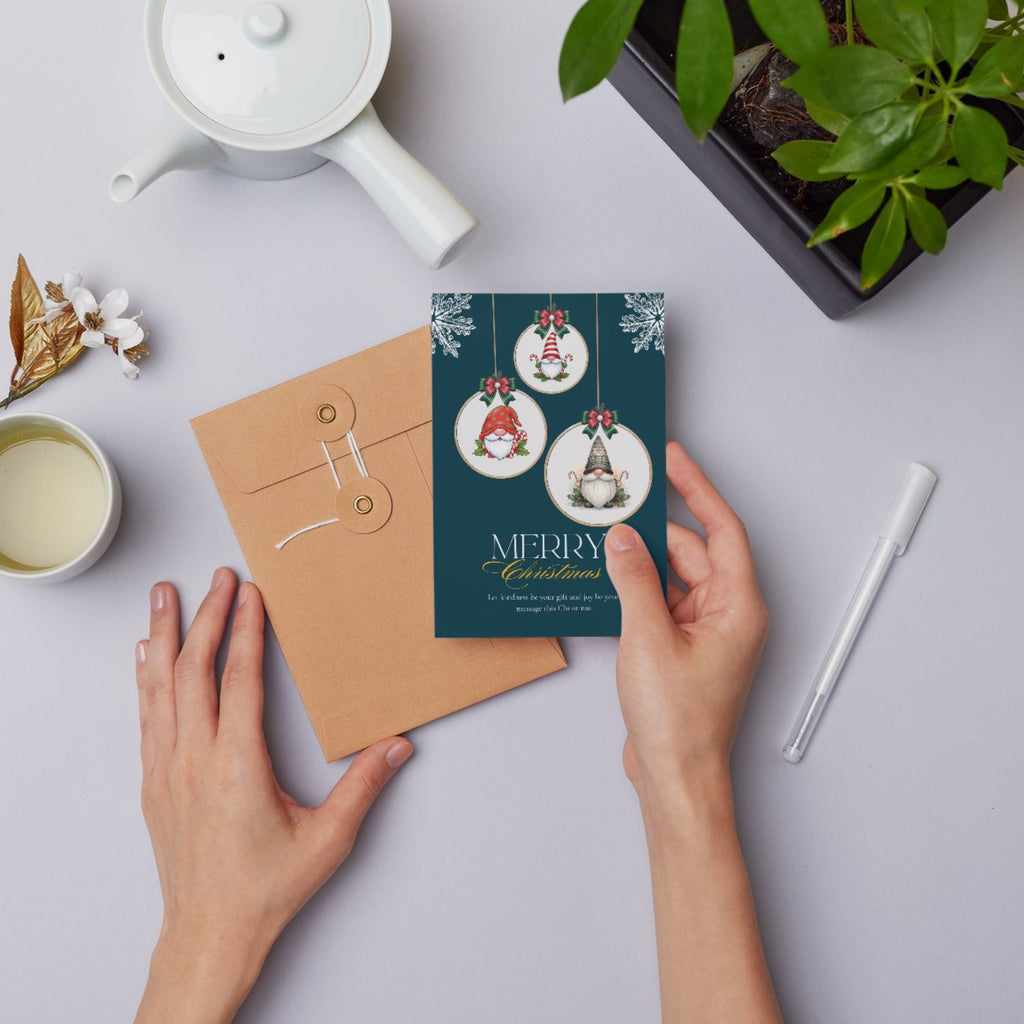 Christmas holiday card printable 5 by 7 inches