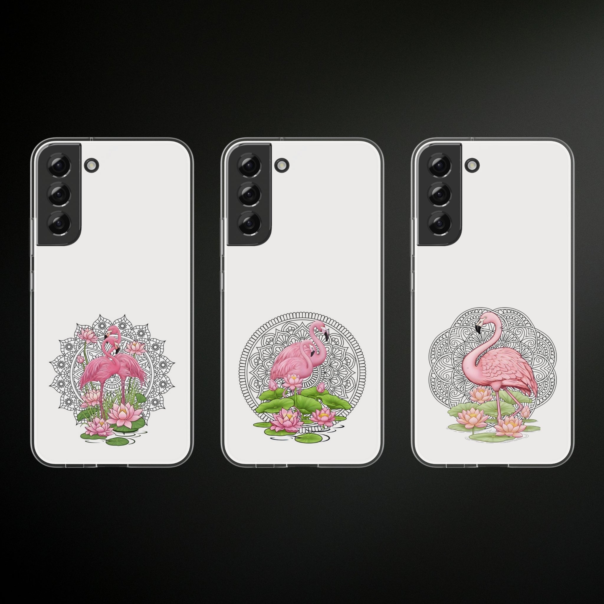 🌸 Pretty in Pink – Cute Flamingo Phone Case Design Bundle (3 Designs) 🦩✨