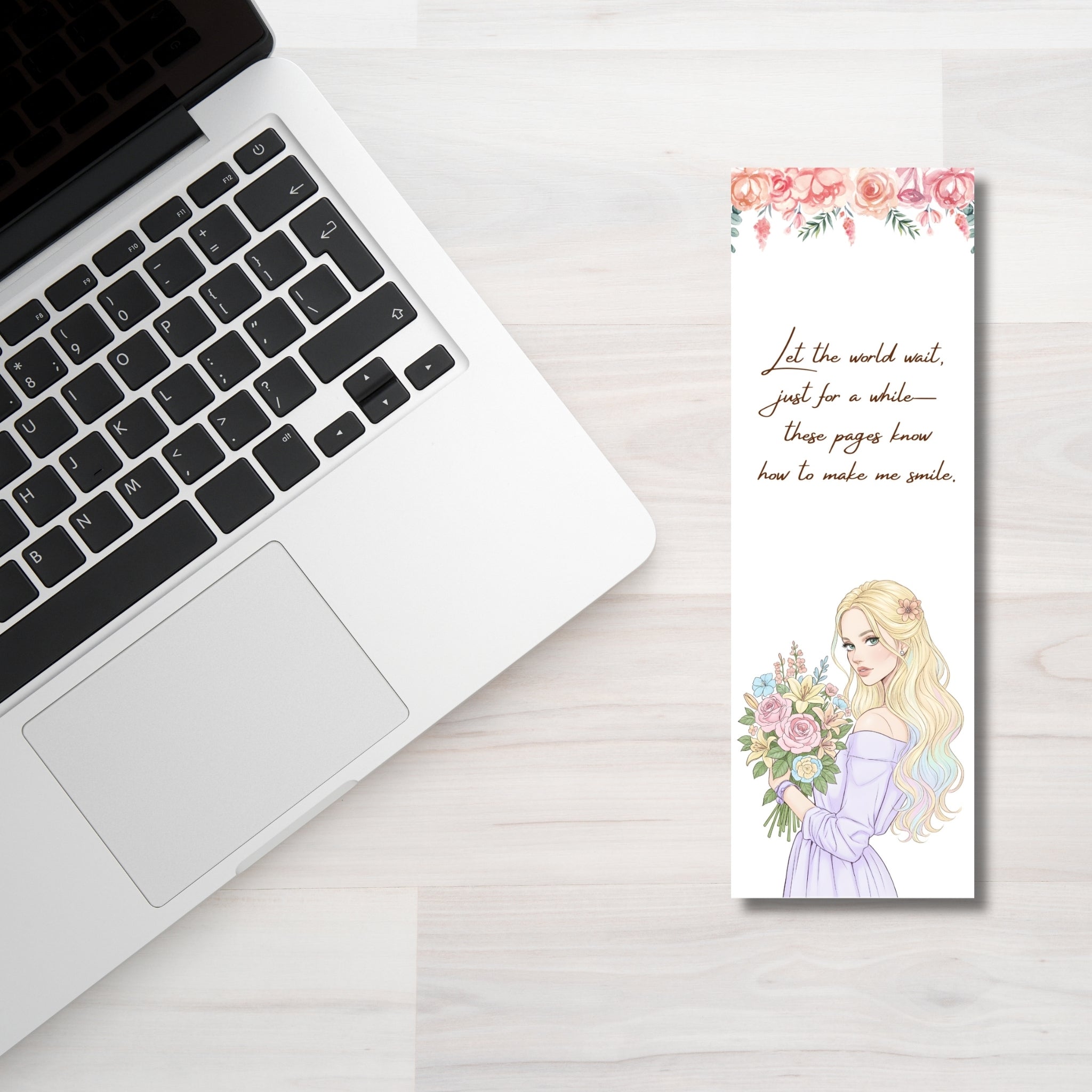 Aesthetic Printable Bookmarks | 2×6 Size | 5-Design Digital Download