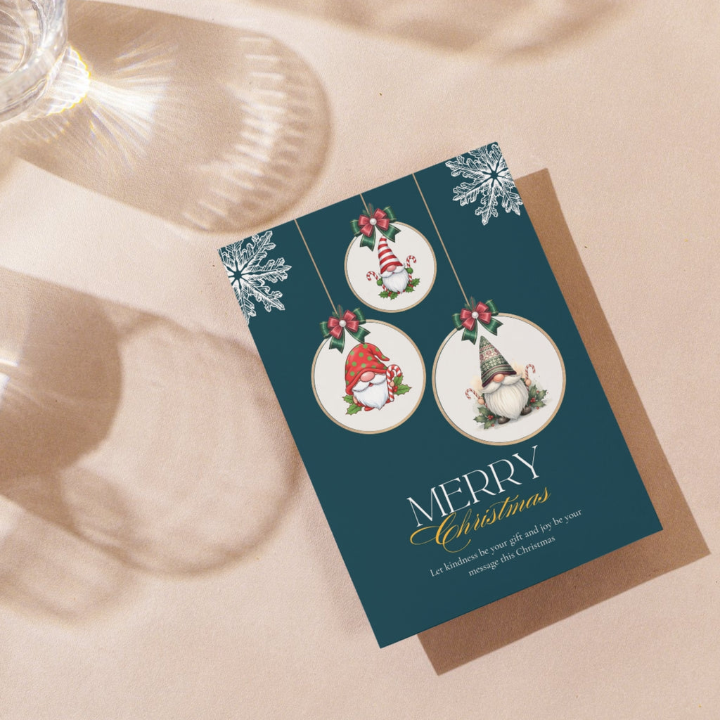Christmas holiday card printable 5 by 7 inches