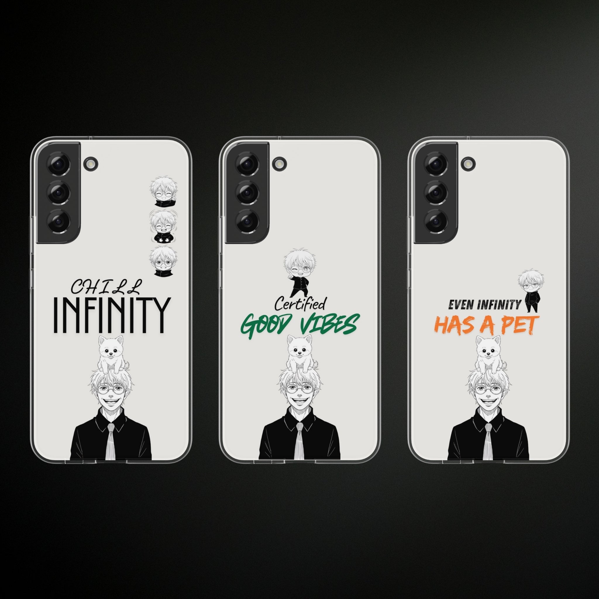 ✨  🌀 Gojo-Inspired Anime Phone Case Design Bundle