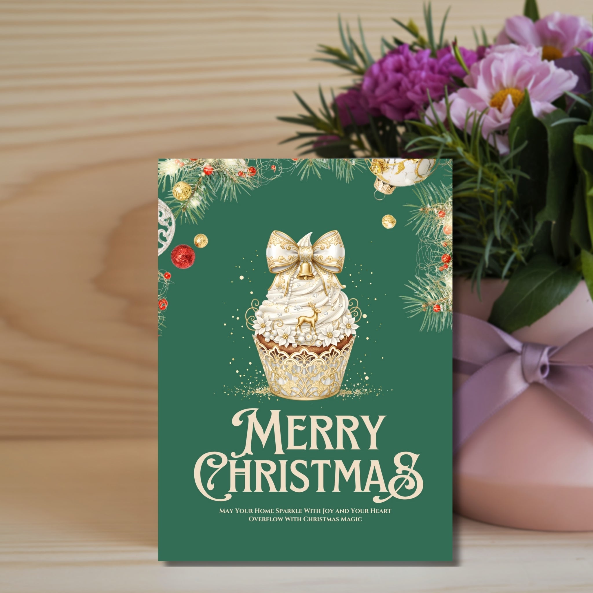 Festive Holiday Cheer 5×7 Card – Instant PDF Download