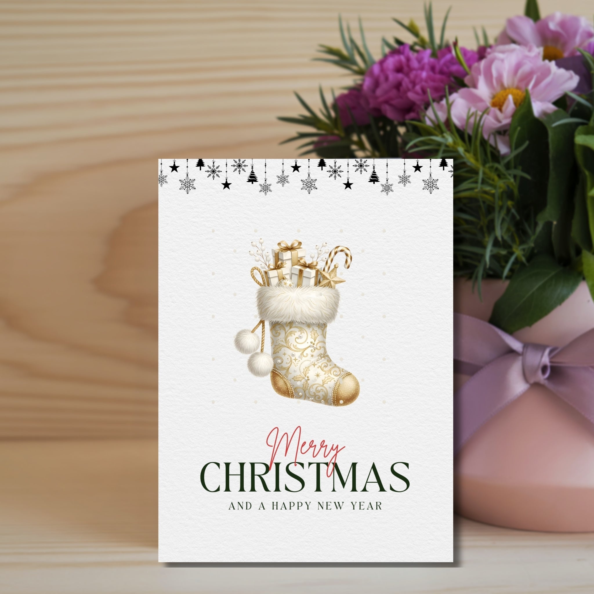 Instant Download Holiday Cheer Card – 5×7 PDF Printable