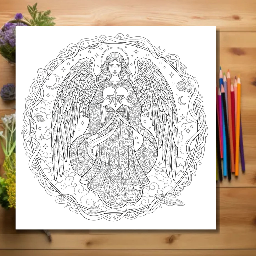 printable spiritual coloring book for adult PDF 30 pages