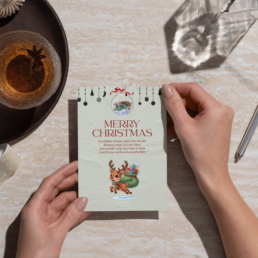 digital festive card for holiday seasons 5x7 printable