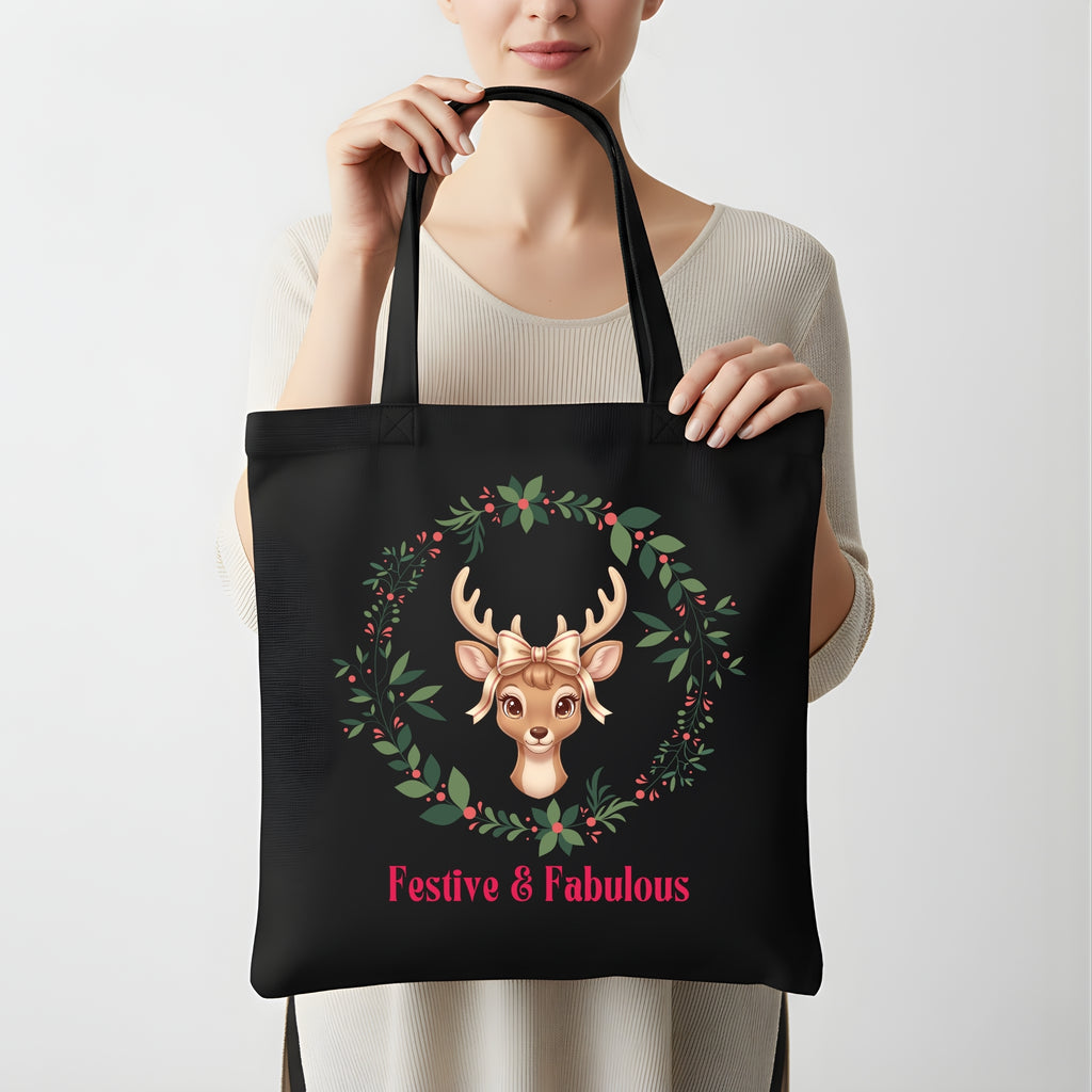 Christmas tote bag pattern PDF for printing