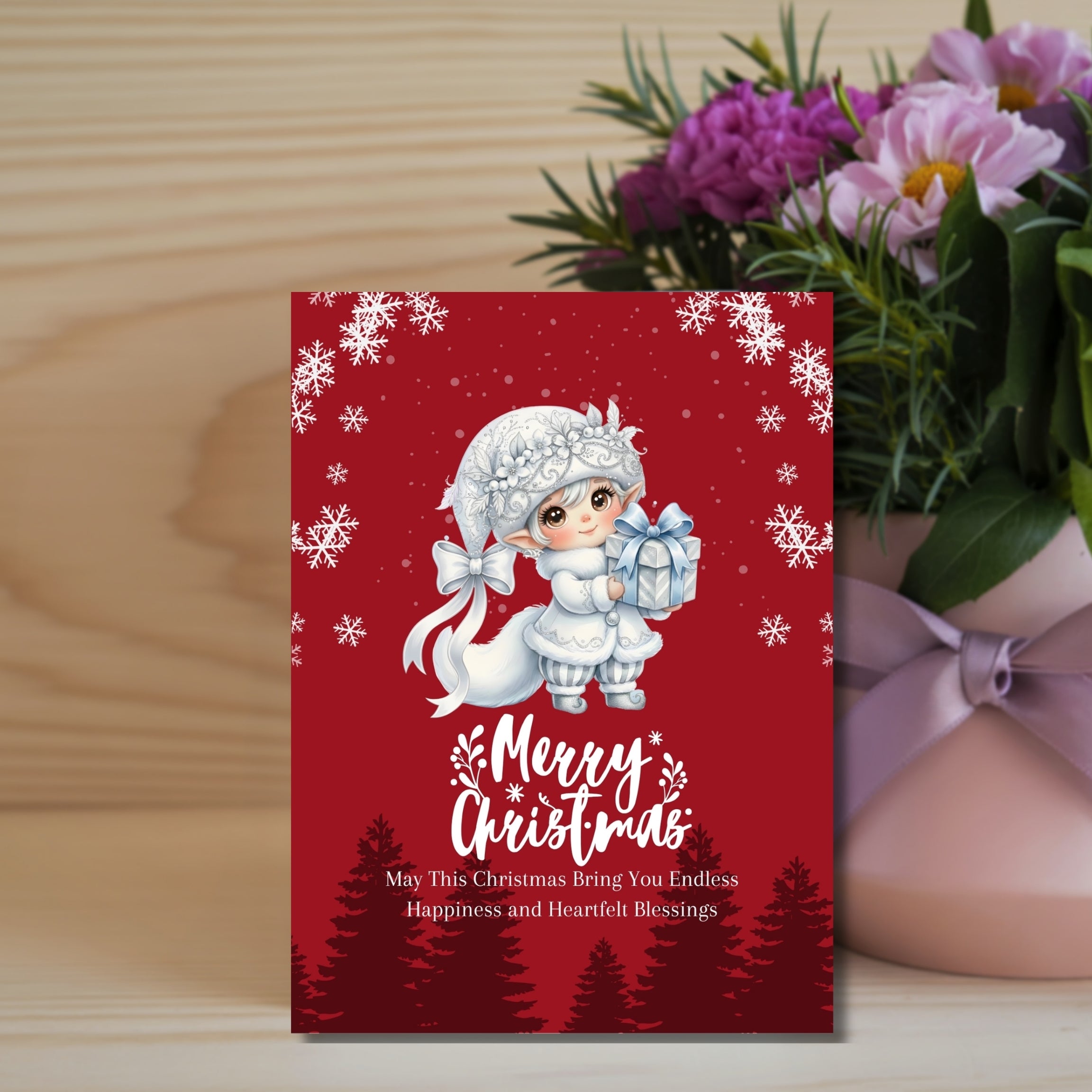 Holiday Cheer 5×7 Card – Instant PDF Printable