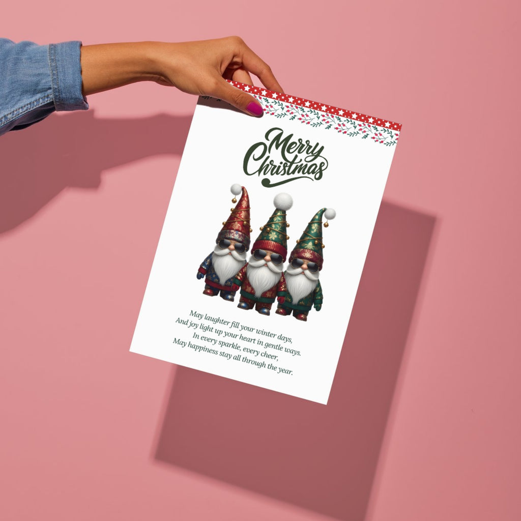 5x7 holiday greeting card printable – festive Christmas design