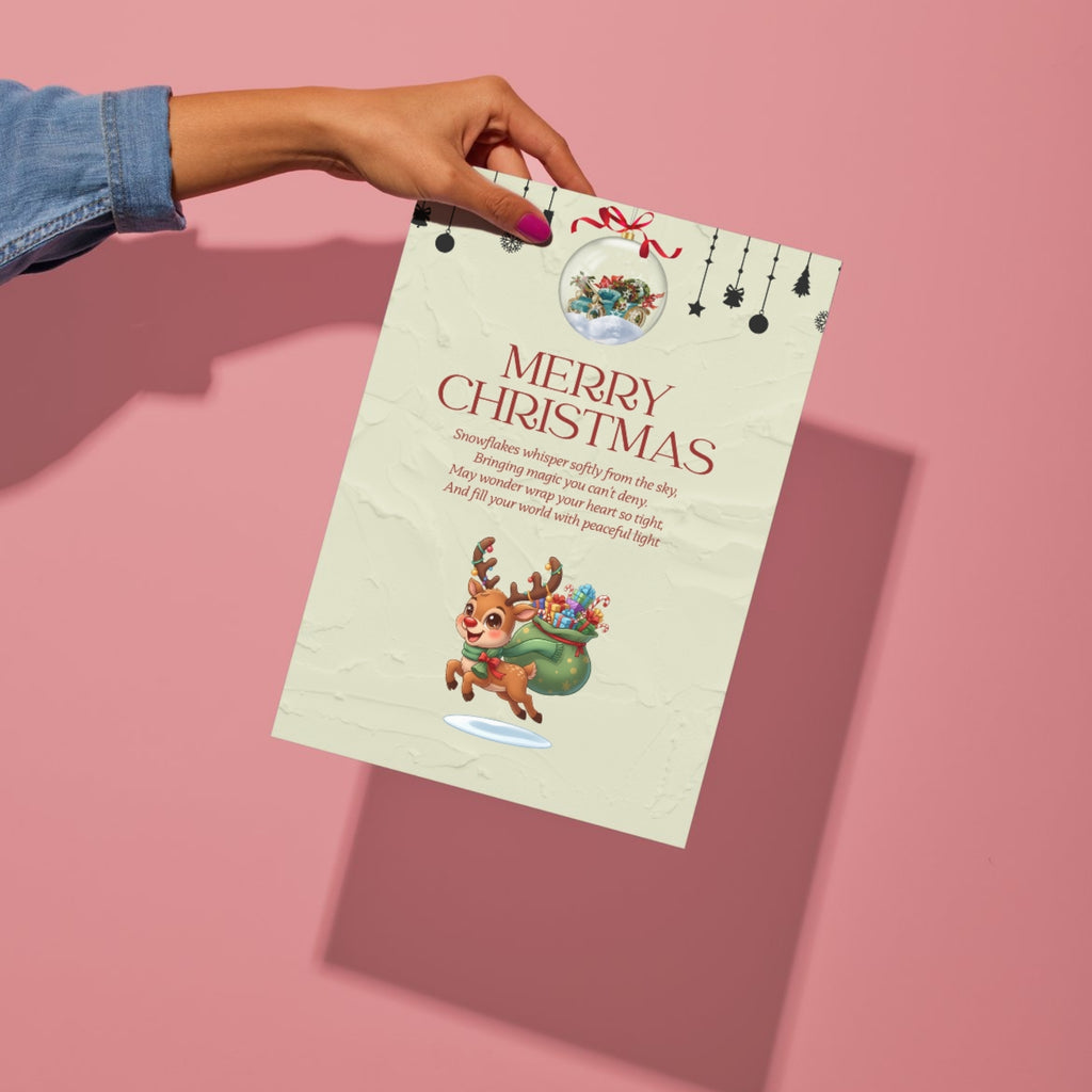 digital festive card for holiday seasons 5x7 printable