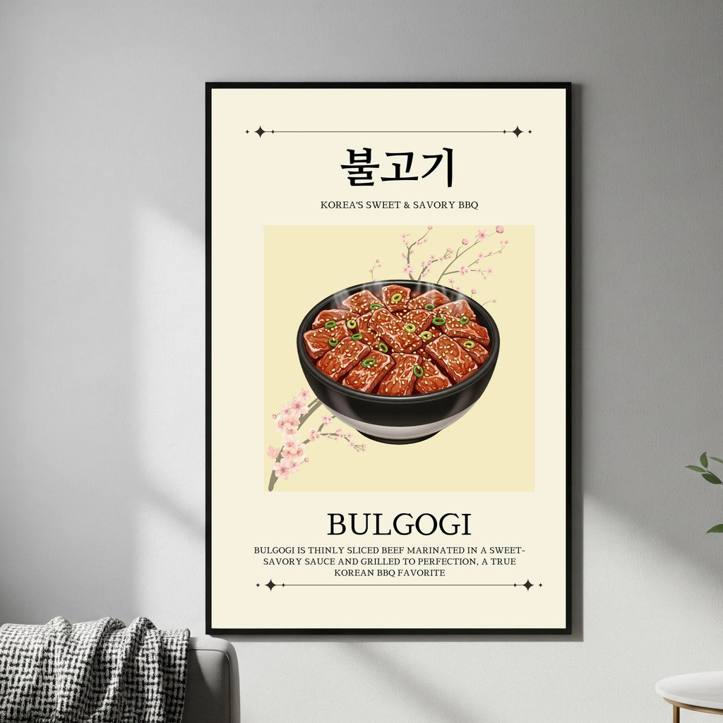 kimchi wall art printable Korean food
