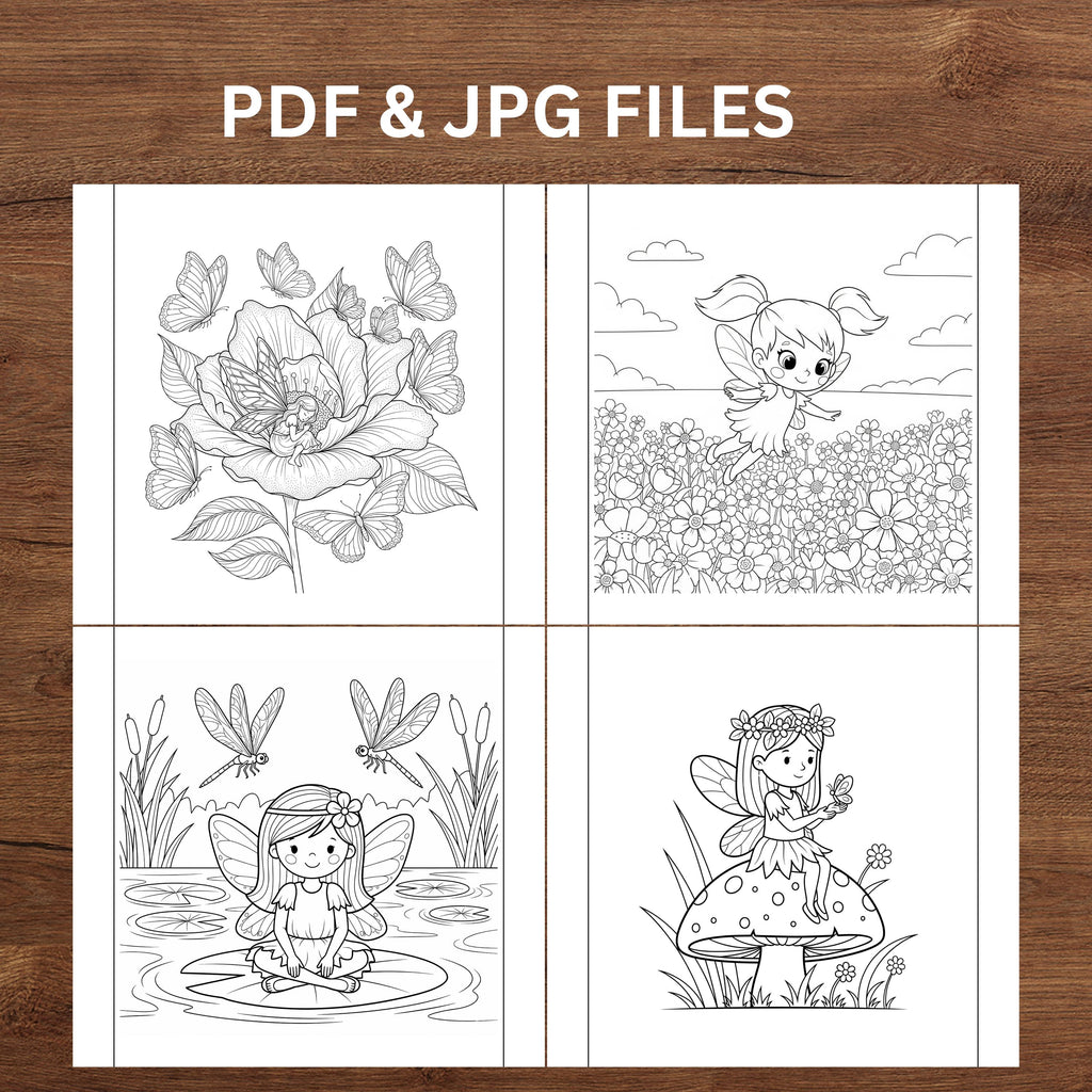 printable fairy coloring designs for kids