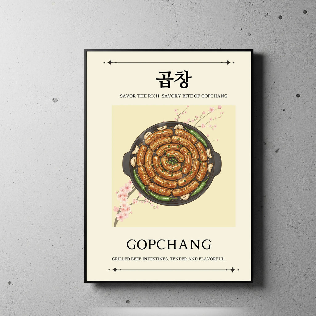 kimchi wall art printable Korean food